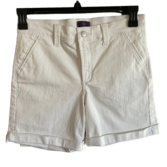 NYDJ white cuffed jean NWT size 4P - Picture 1 of 9